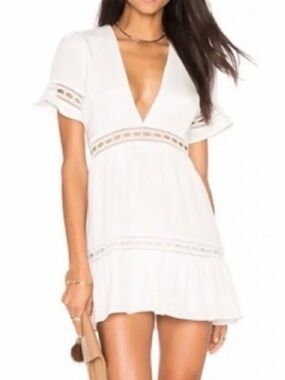 Stone Cold Fox Cream Silk Dress